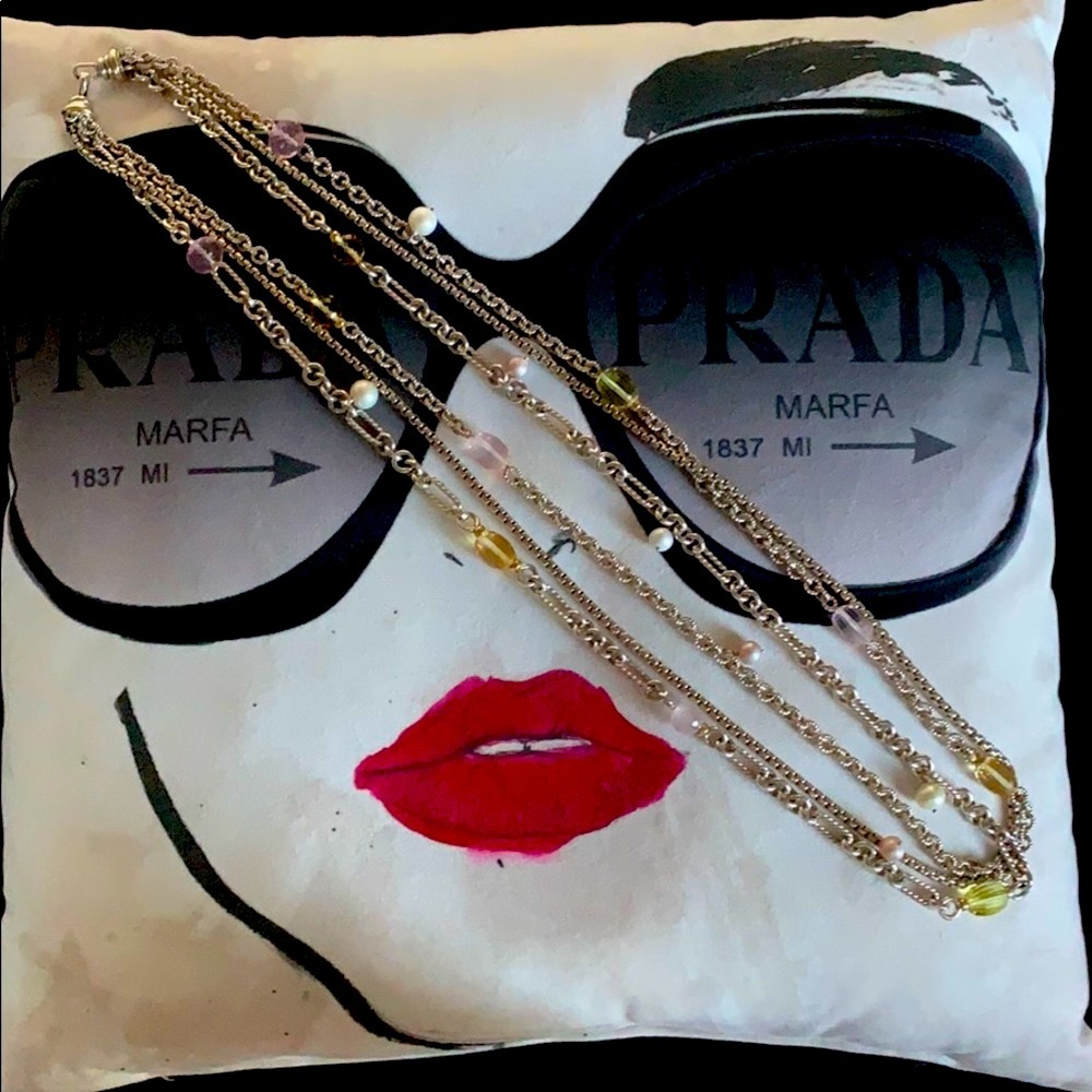 David Yurman Necklace Lemon Quartz & Pearl - Picture 5 of 16